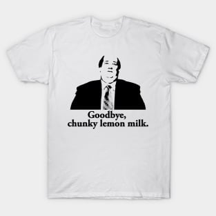 Kevin Malone The Office Quote Goodbye Chunky Lemon Milk Funny T-Shirt